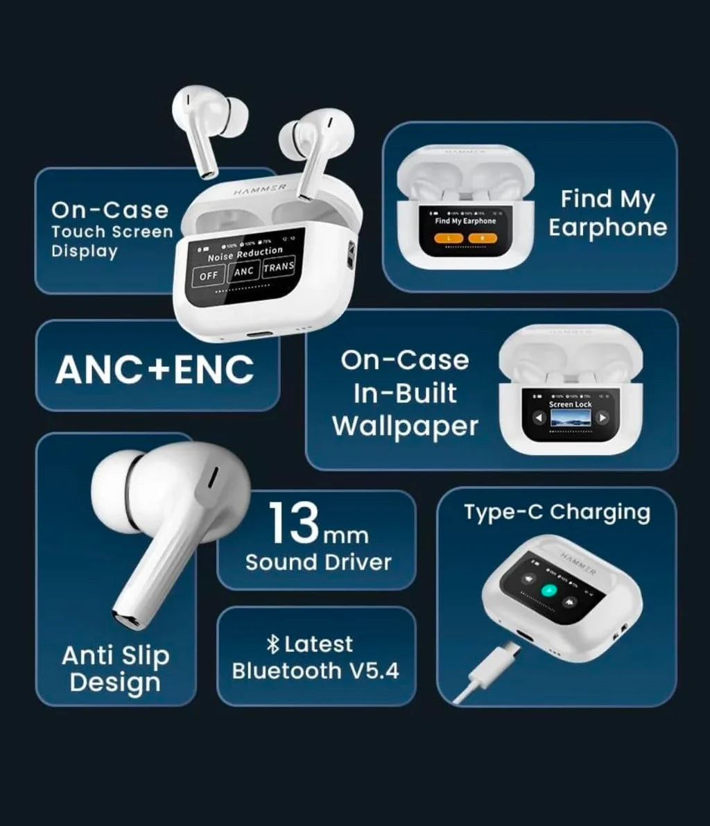 AirPods Pro with Touch Screen Display
