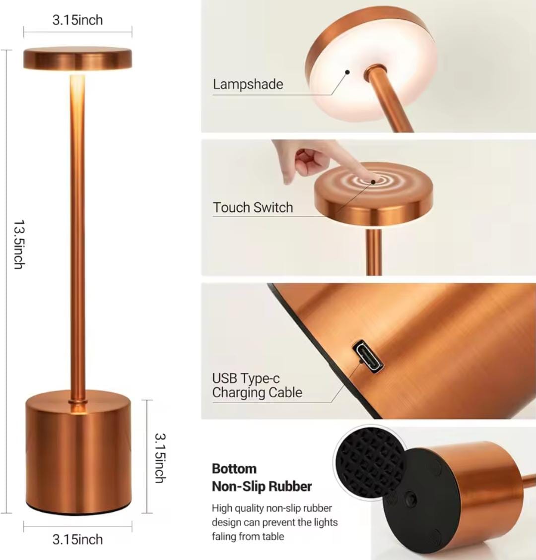 LED RECHARGEABLE TOUCH LAMP