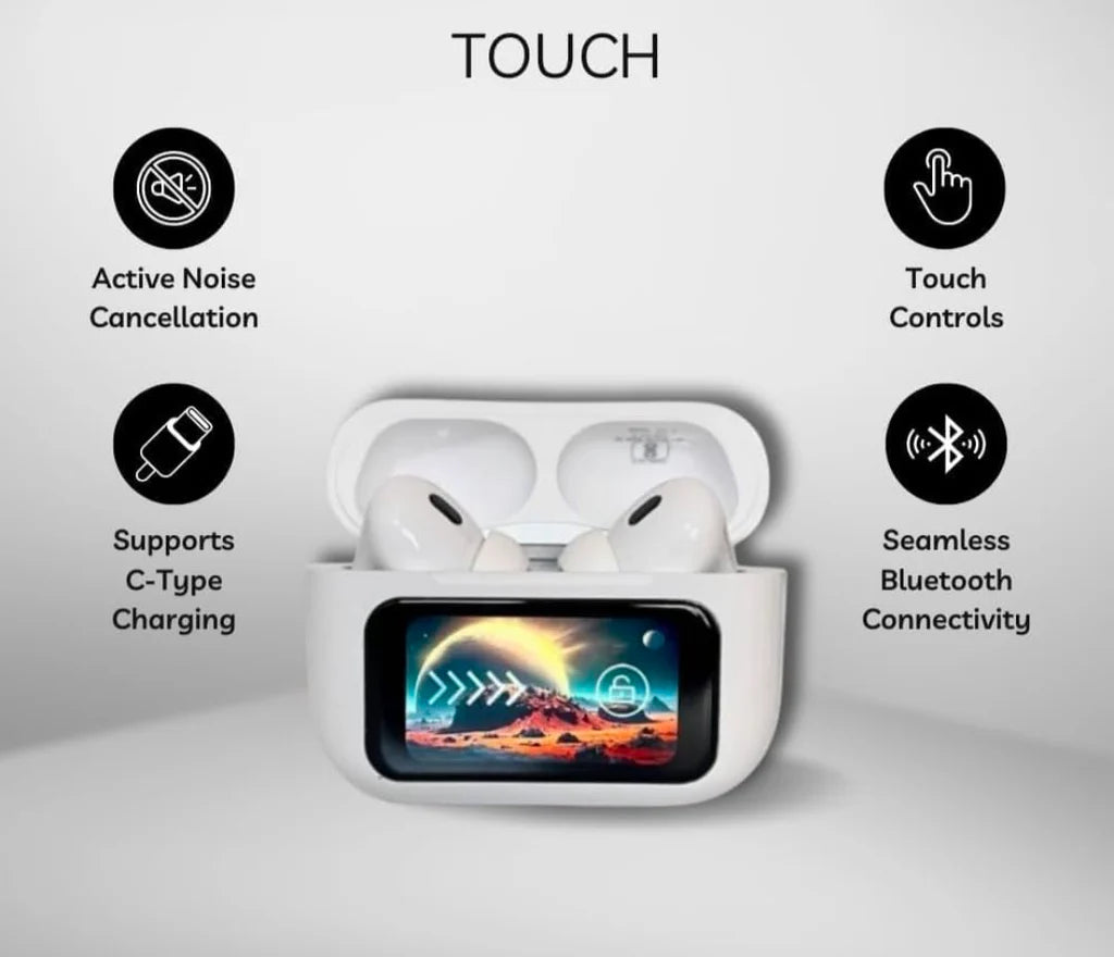 AirPods Pro with Touch Screen Display
